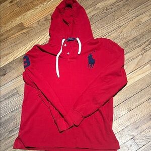 Polo by Ralph Lauren Red Men's Hoodie Shirt
